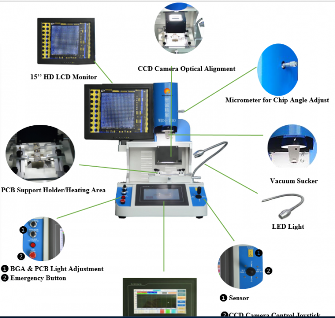 110V 240V CPU Reballing Machine