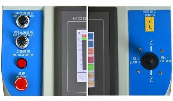 Hot Air 5*5mm PCB QFN Rework Station 2400W PLC 450*470*670mm