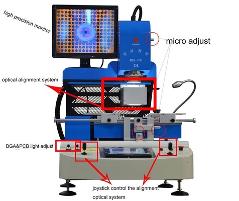 220V 50HZ Laser BGA Reballing Machine Soldering Desoldering With Optical Alignment